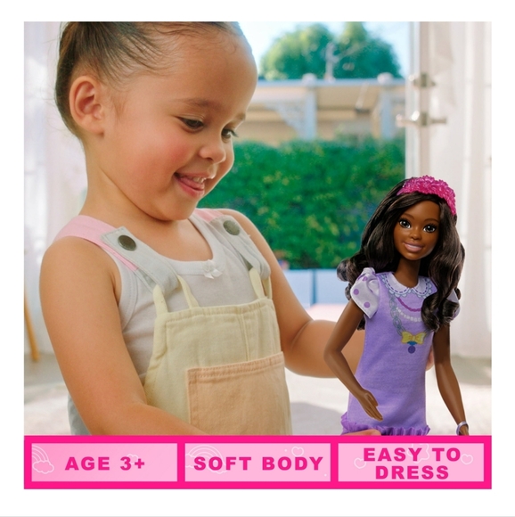 : My First Barbie Doll for Preschoolers  african american Posable Doll AA 13.5" - Picture 2 of 11